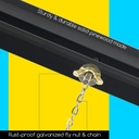 Easel, 64" (162 cm) Display Floor, Black