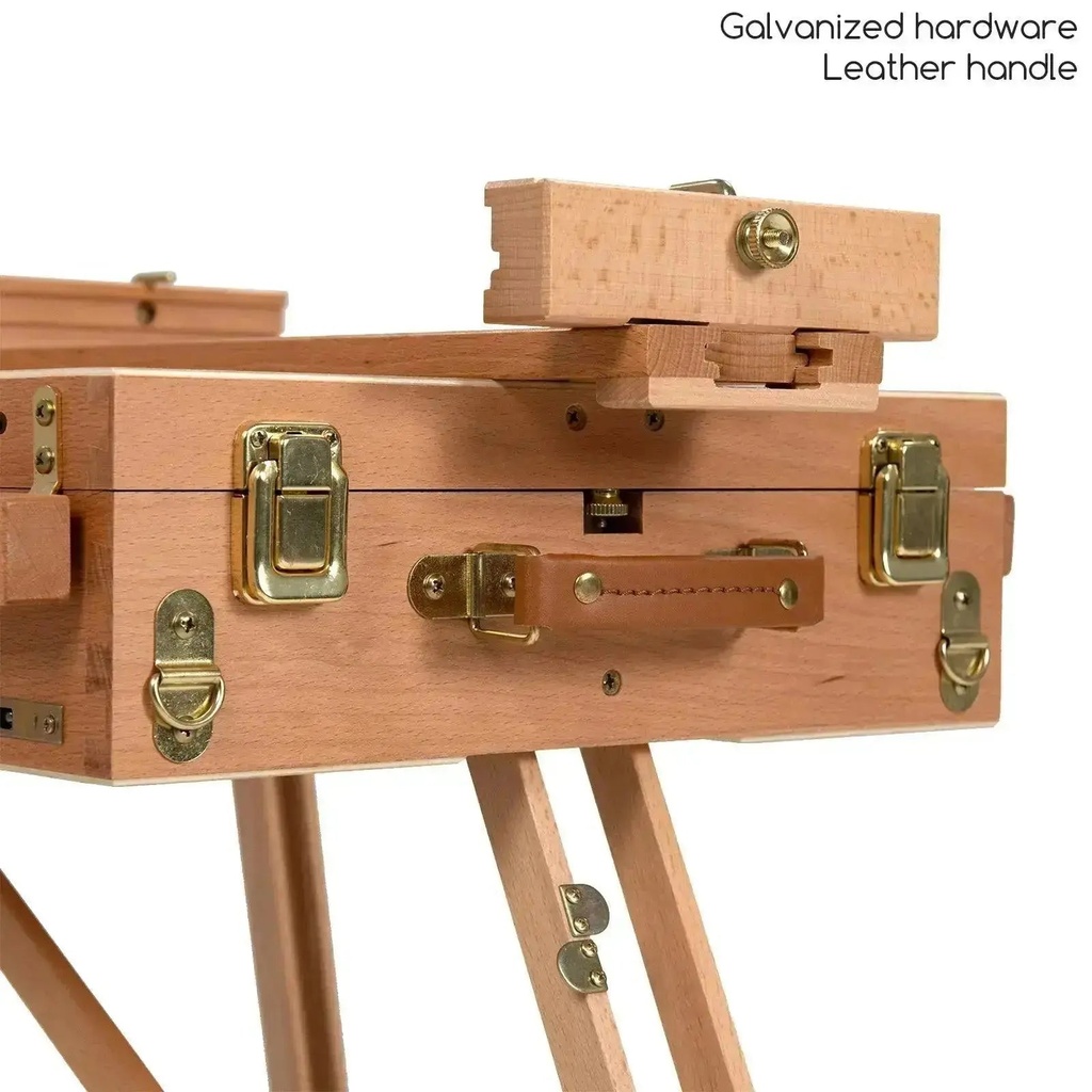 Easel, French Sketchbook easel with wooden palette