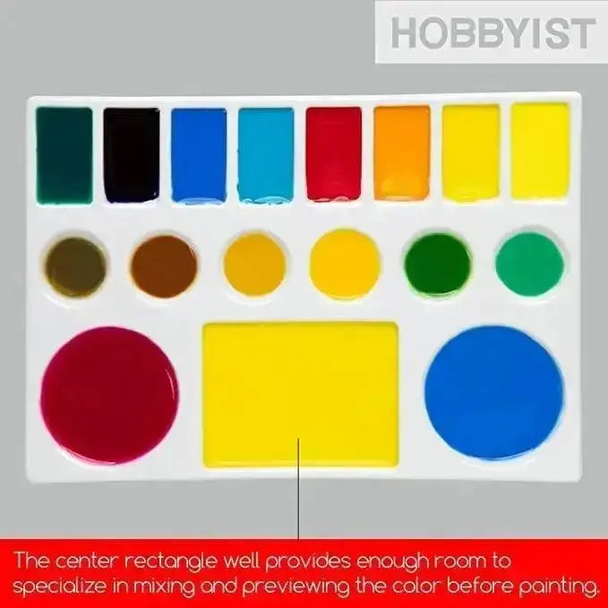 MEEDEN, Palette, 6-1/2-Inch Rectangle Shaped Ceramic