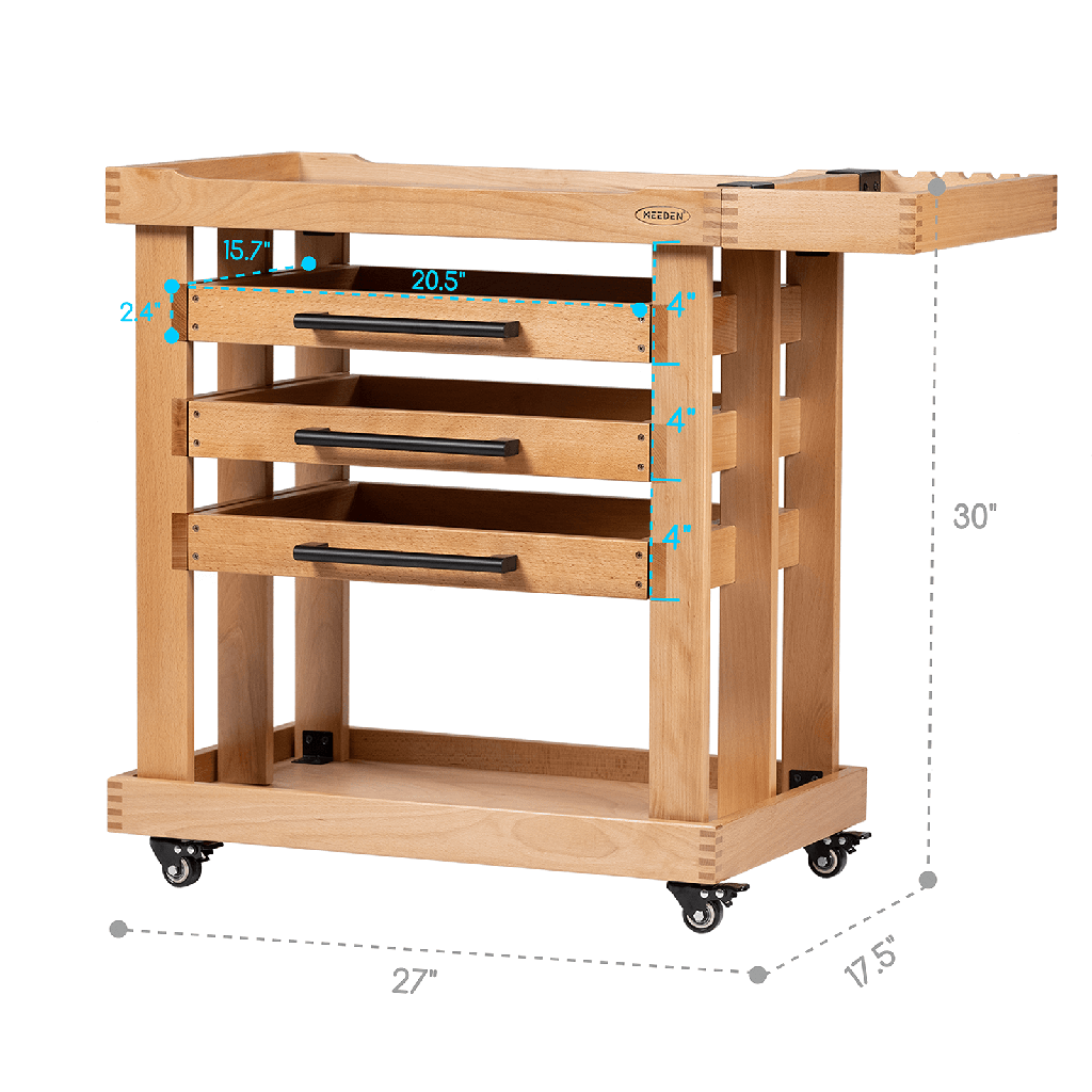 MEEDEN, Deluxe 5-Tier Artist Storage Cart