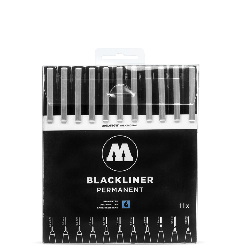 MOLOTOW, Blackliner SET 11x 