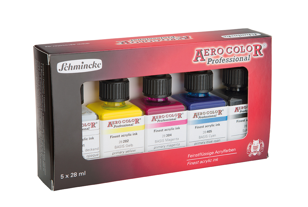 Schmincke, AERO Color, Pro Set - Box 5x28ml
