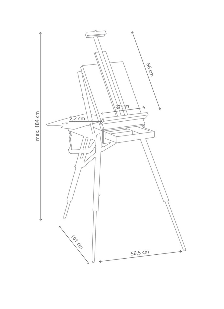 Jullian, Easel, CLassic, BOITE ET CHEVALET