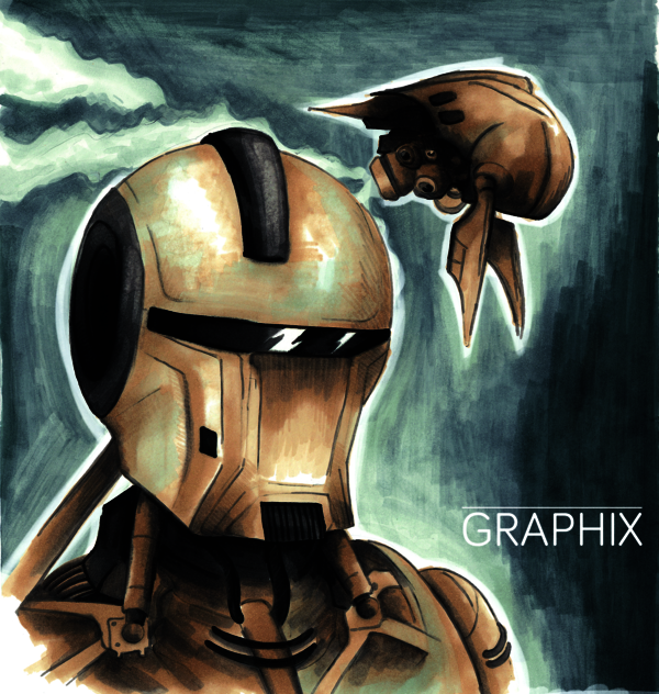 Marabu, Graphix, Sketch Marker 6pc (ALPHA ROBOT)