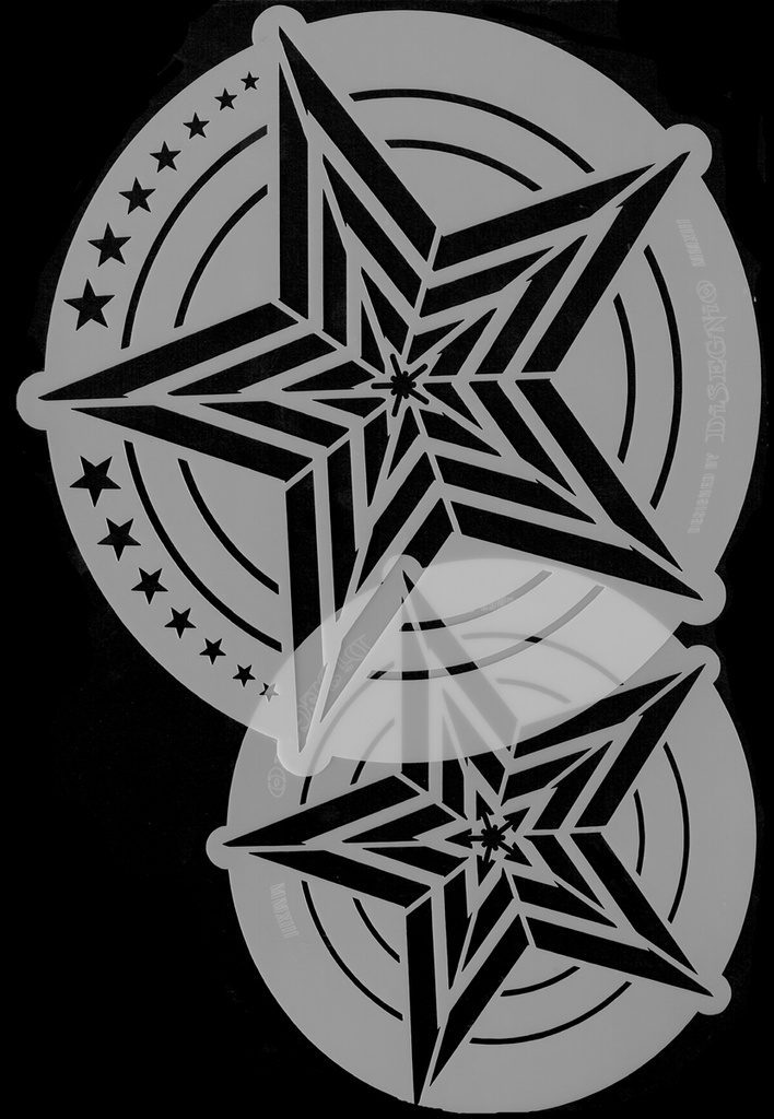 Harder Airbrush, Stencil, The Star-Tool