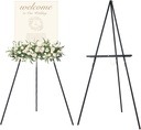 MEEDEN, Easel, 64" (162 cm) Display Floor, Black