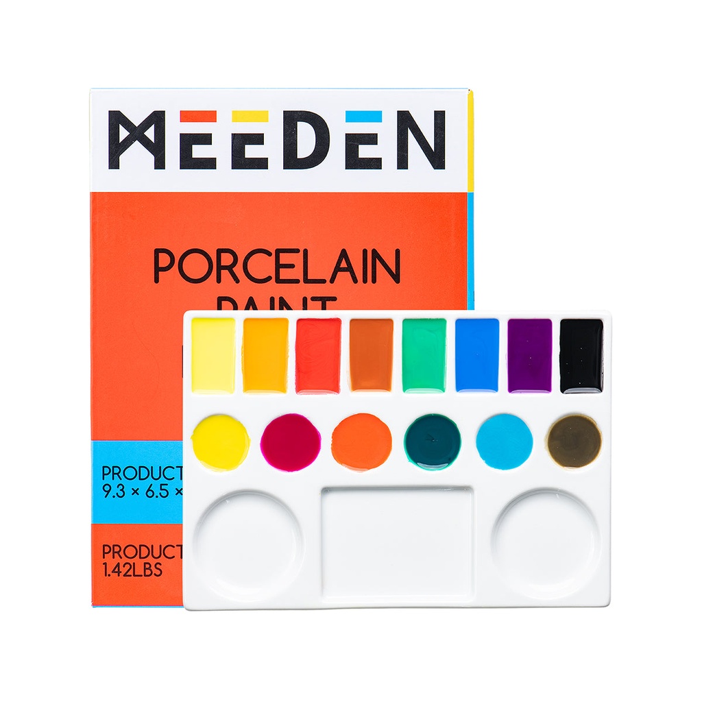 [ME_PLC-4002] MEEDEN, Palette, 6-1/2-Inch Rectangle Shaped Ceramic