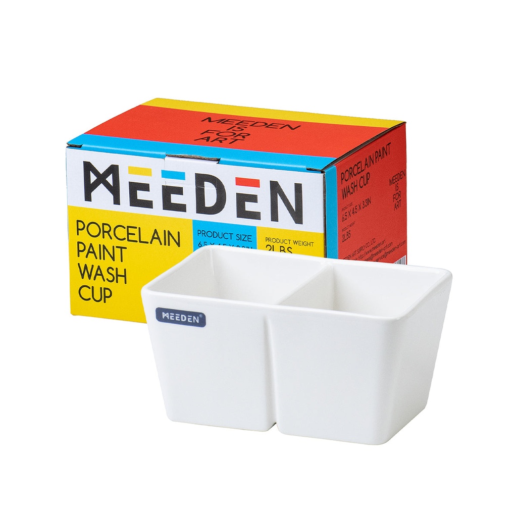 [ME_PLC-4033] MEEDEN, Ceramic Paint Brush wash bowl