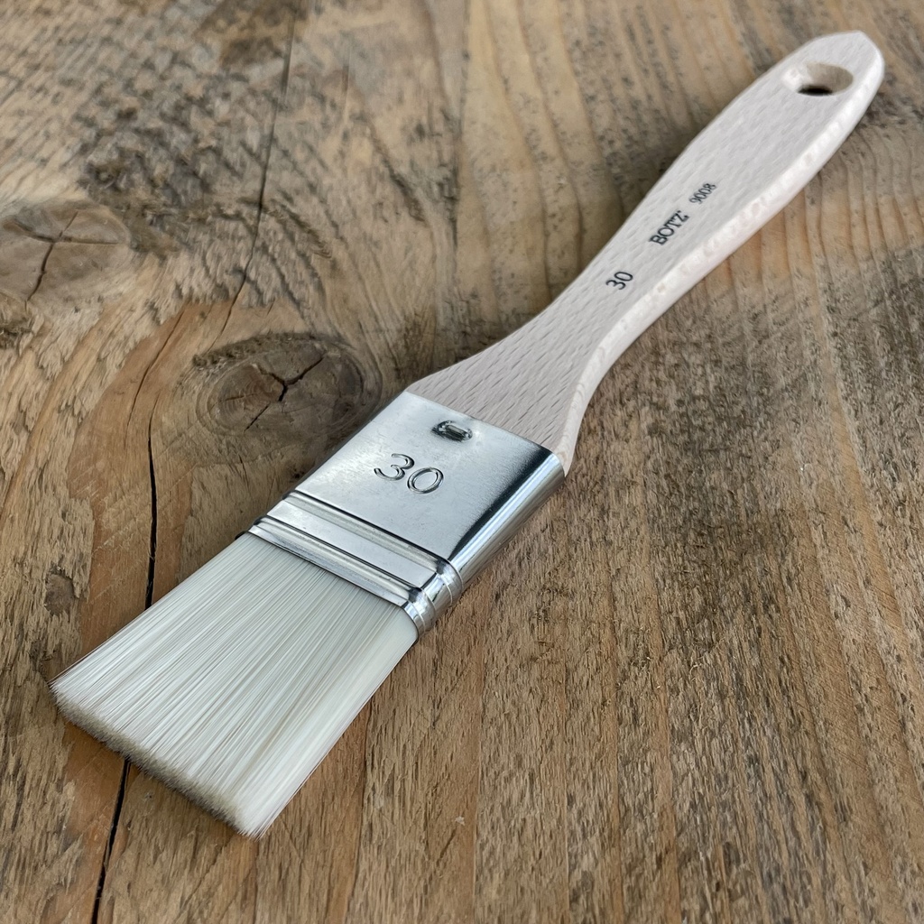 [bz_9008] BOTZ, Flat brush, AH, white, 30mm