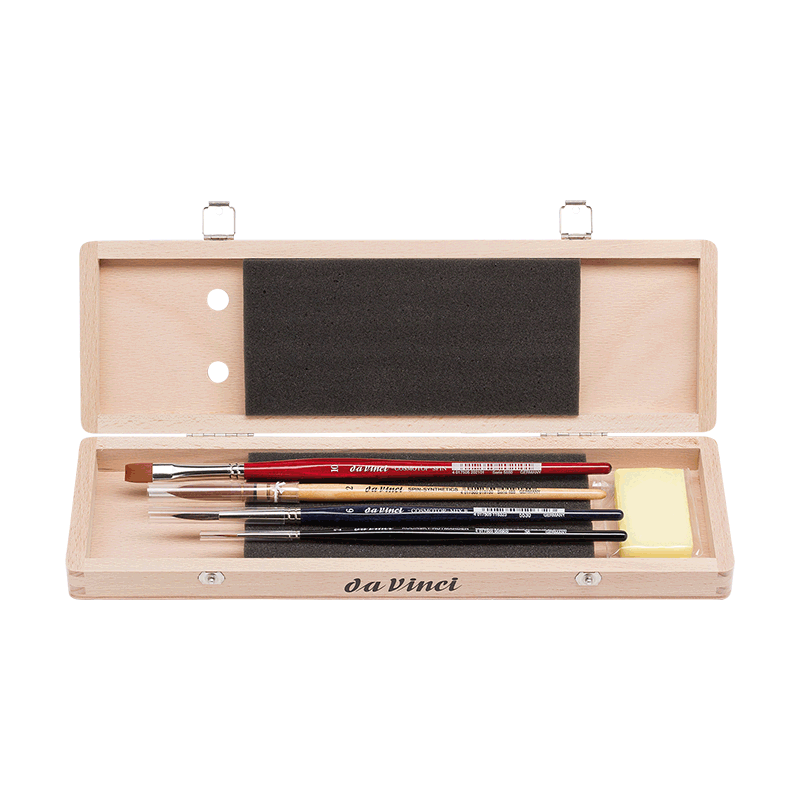 [DV-5279] Da Vinci, SET, WC BRUSH SET 2 wooden Box