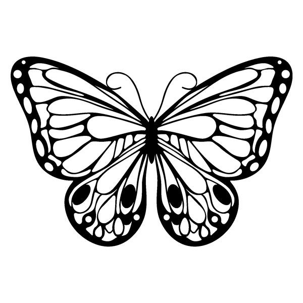 [MA-028700004] MARABU, Silhouette stencil 15x15 Romantic Butterfly