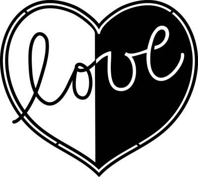 [MA-028700007] MARABU, Silhouette stencil 15x15 Love
