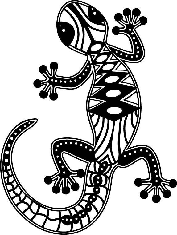 [MA-028800004] MARABU, Silhouette stencil DIN A4 Climbing Gecko