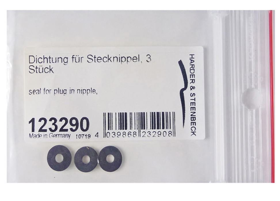 [HA-123290] Harder Airbrush, Seal for plug in nipple G 1/8" x3