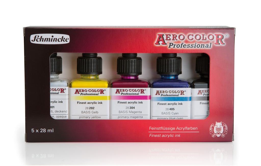 Schmincke, AERO Color, Pro Set - Box 5x28ml