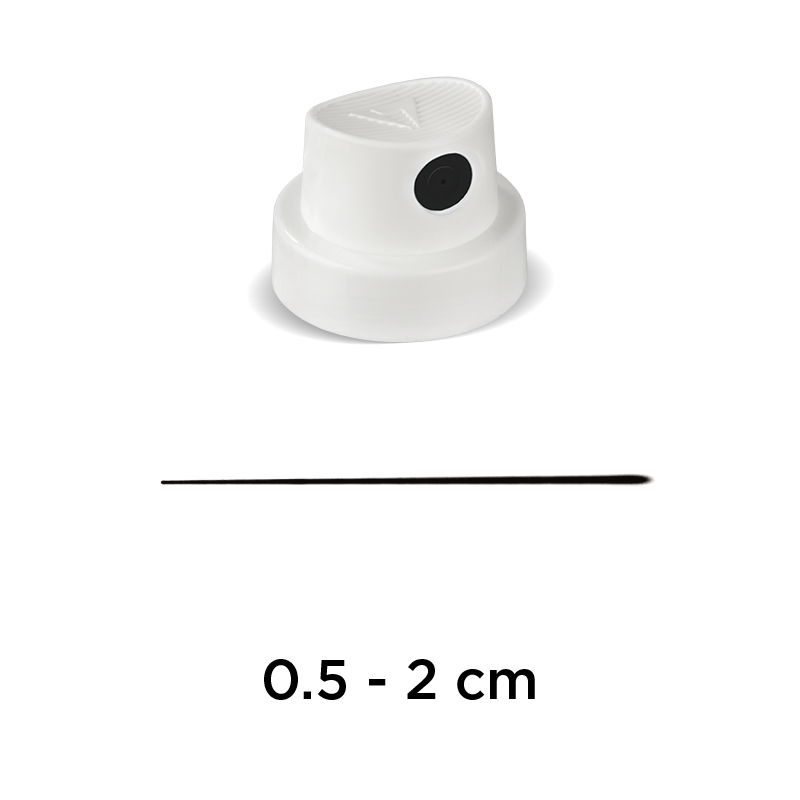 [MO-9001] MOLOTOW, CAP, "SUPERSKINNY" (WHITE/BLACK)