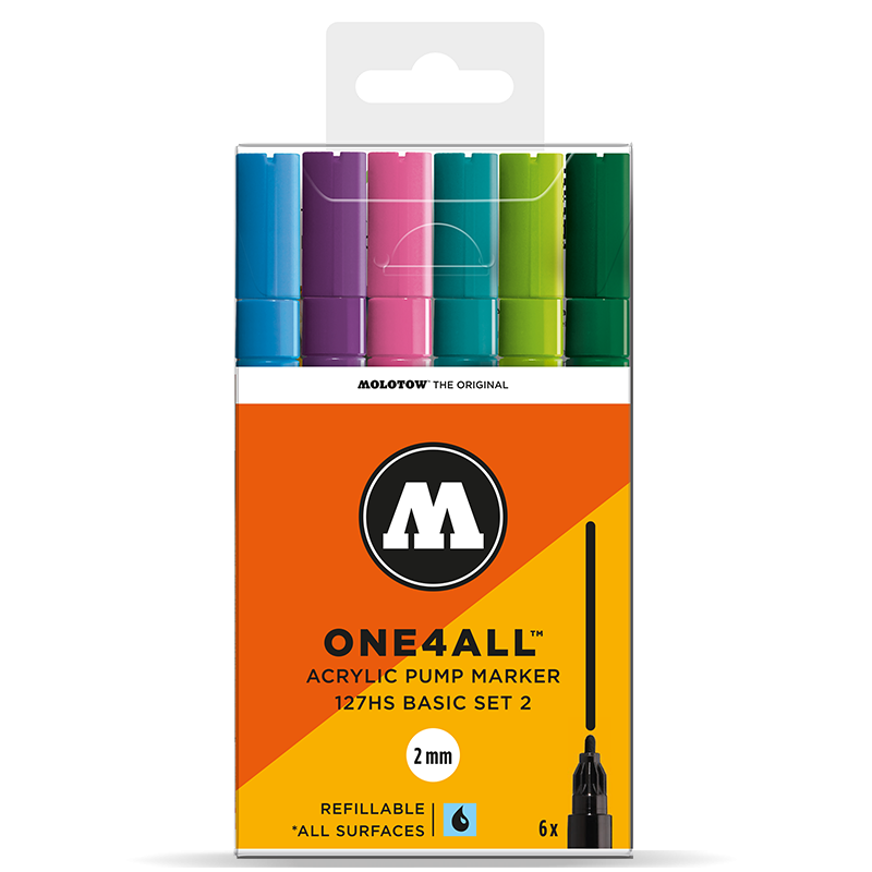 [MO-200231] MOLOTOW, One4All, 127HS 2mm Basic Set 2