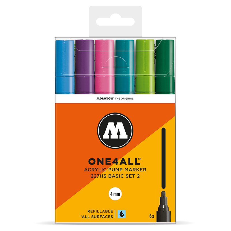 [MO_200454] MOLOTOW, One4All 227HS Basic-Set 2 ( 4 mm )
