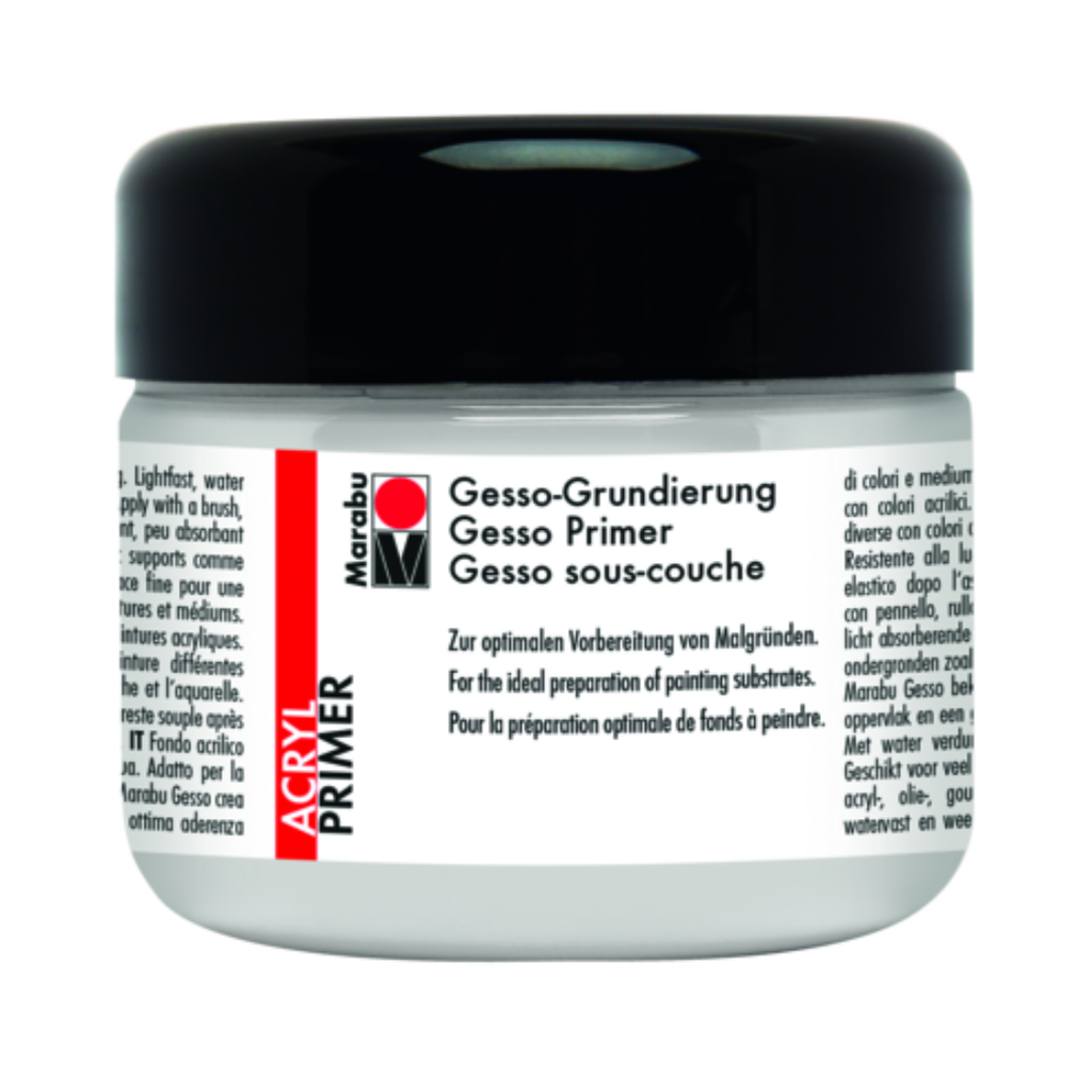 [MA-12250025808] Marabu, Gesso-Primer WHITE 808, 225 ML