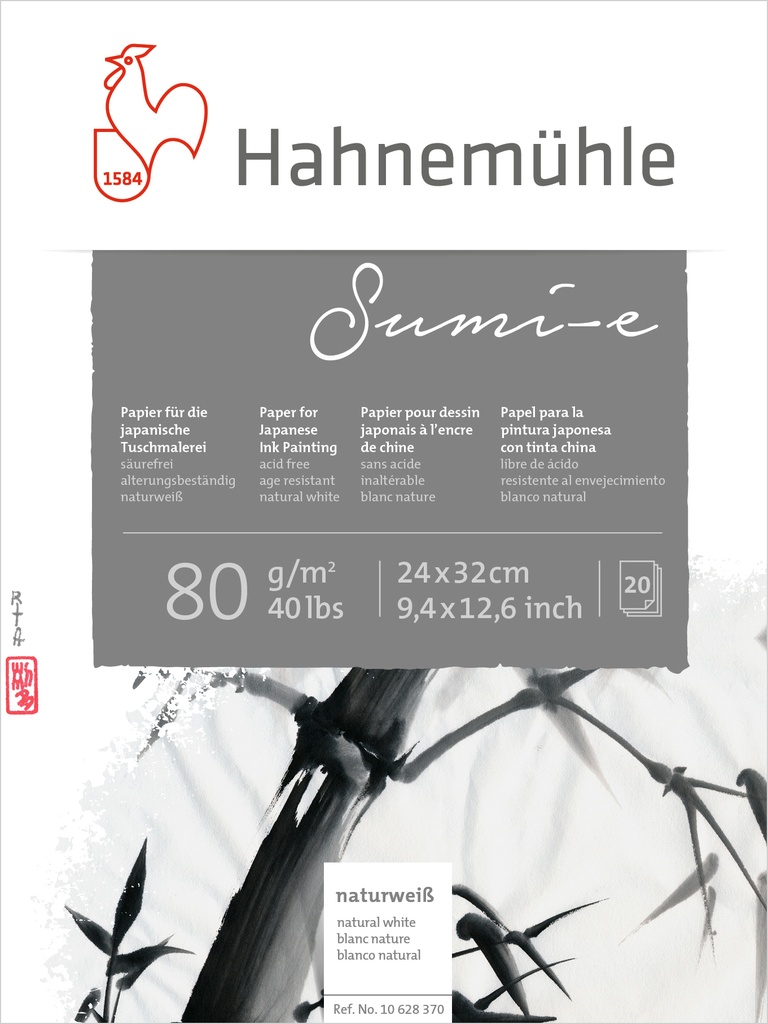 [HM_10628371] Hahnemühle, Sumi-e, Pads, 80gsm (30x40cm)