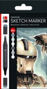 Marabu, Graphix, Sketch Marker 6pc (ALPHA ROBOT)