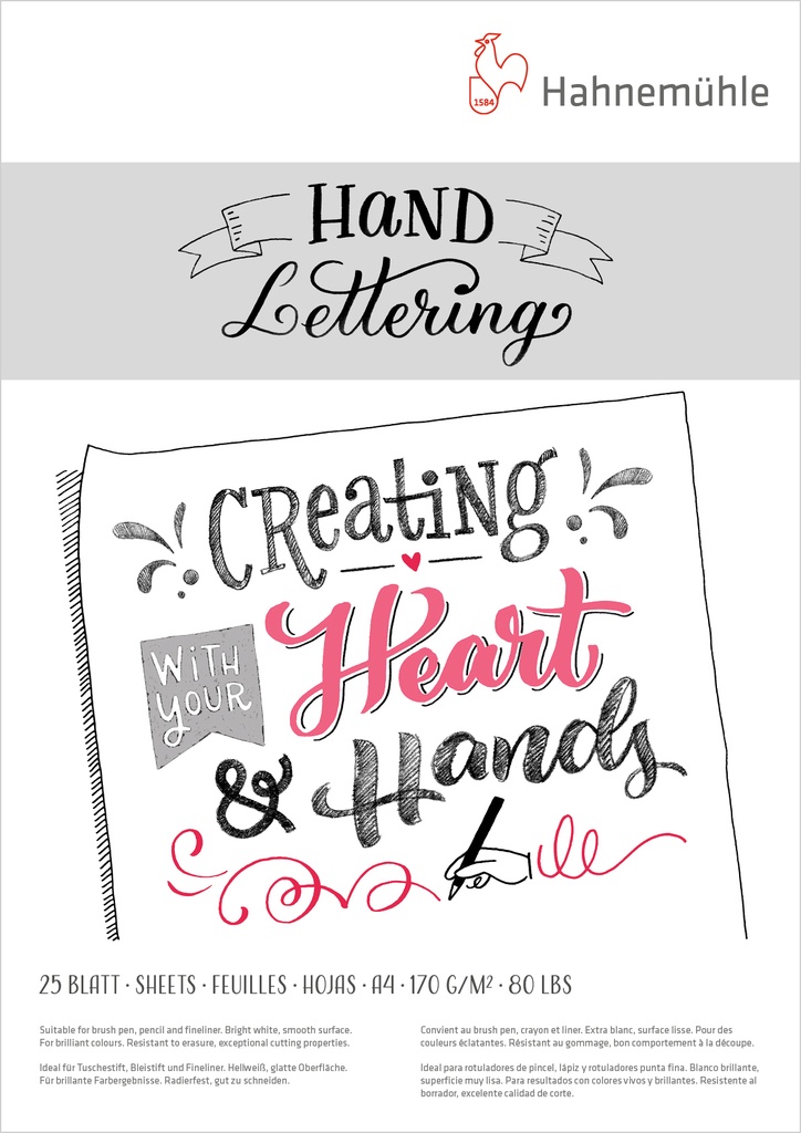 Hahnemühle, Hand Lettering, 170 gsm