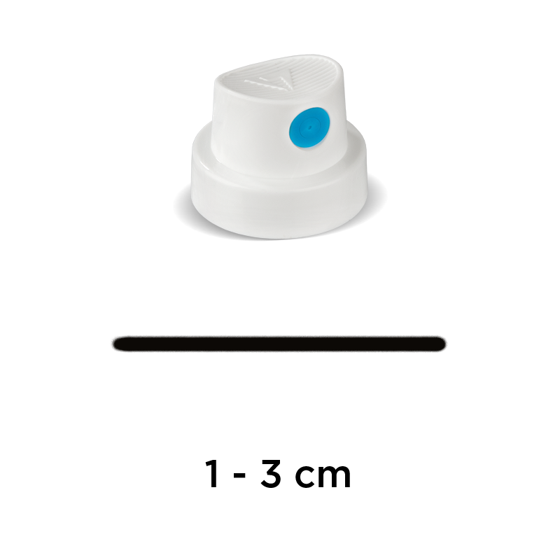 [MO-9009] MOLOTOW, CAP, smooth soft - white / blue