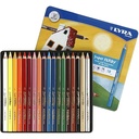 LYRA, Super Ferby 1, colouring pencils, assorted colours 18 pc/ 1 pack
