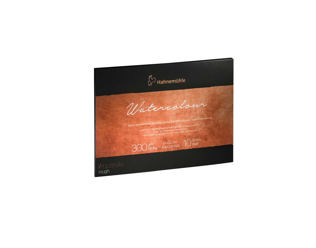 [HM_10625140] Hahnemühle, The Collection Watercolour, Cotton, 300gsm (Rough Surface, 24x32, Blocks)