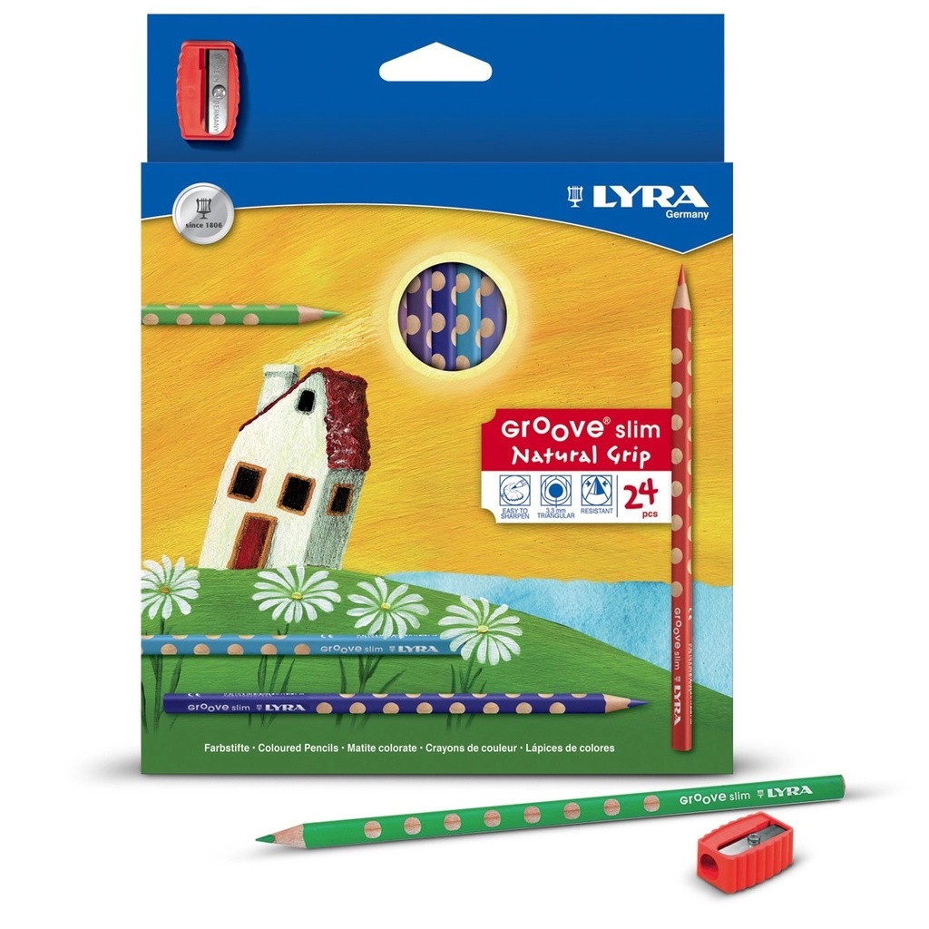 LYRA, Groove slim, colouring pencils, 24pcs