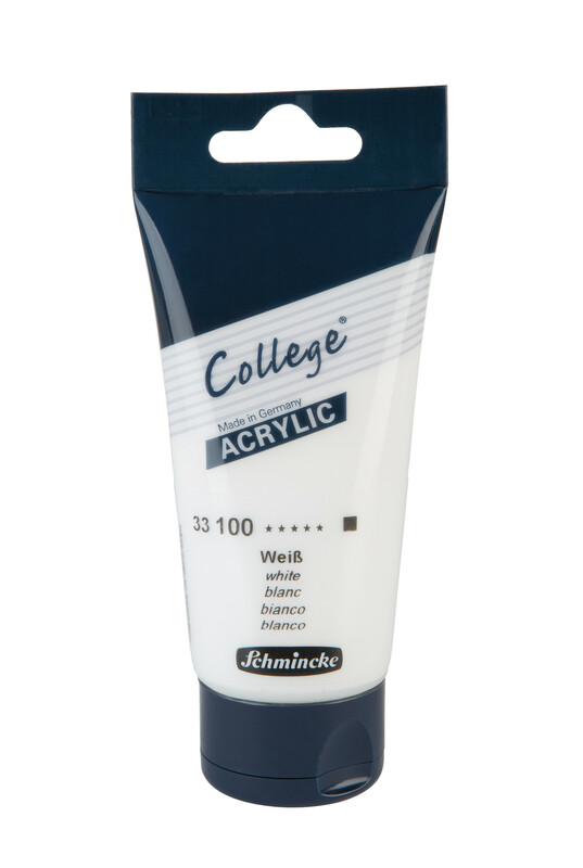 [SM-33100013] Schmincke, College Acrylic, (100 white, Tube 75ml)