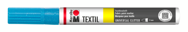 [MA_011903592] MARABU, Textil Painter, Glitter 3 mm (592 glitter-petrol)