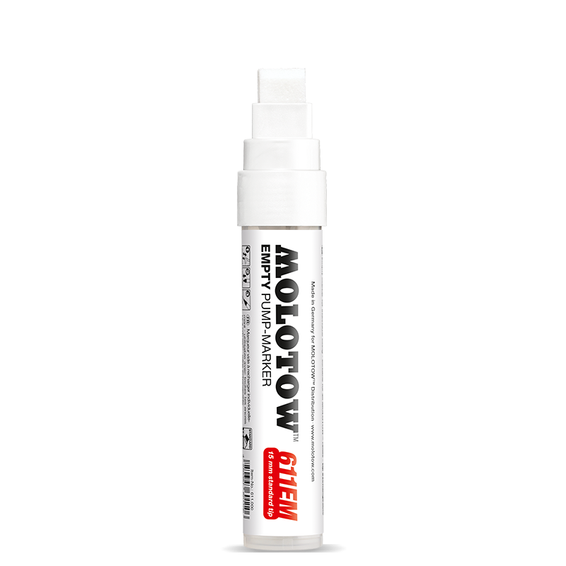 [MO-611.000] MOLOTOW, Empty marker, 611EM, 15mm tip