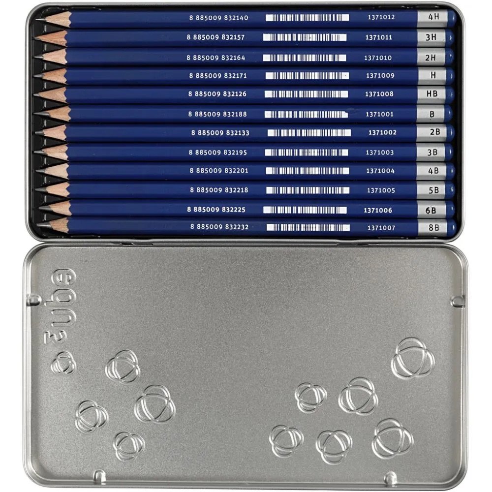 Edu drawing pencil hardness 4H 12 pc